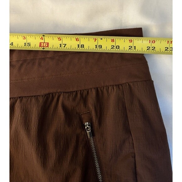 ATHLETA Trekkie Mid Rise Legacy Joggers Women 24 Cognac Brown Hiking Athleisure - Picture 12 of 15